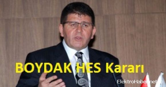 BOYDAK'tan HES Kablo Karar