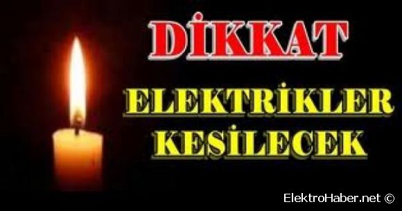 zmir Aliaa'da iki gnlk elektrik kesintisi